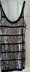 Express sequin top